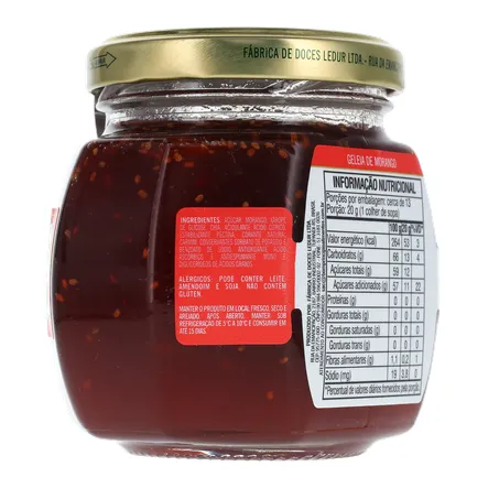 Geleia Bom Princípio Tradicional Morango Pote de Vidro 250gr 360-13