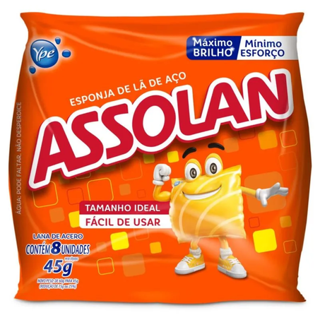 La aco assolan 45g com 08 unidades