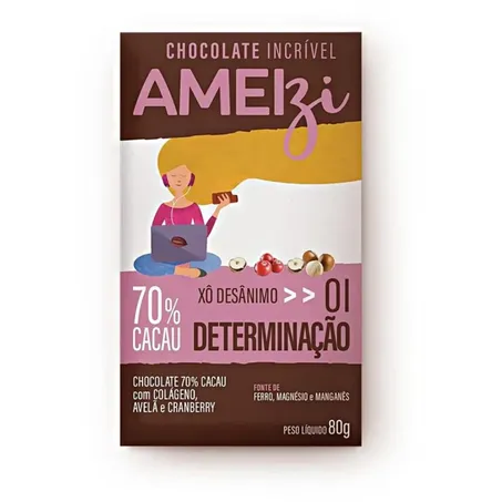 Chocolate Determinação 80G - Ameizi