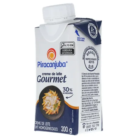 CREME de LEITE PIRACANJUBA GOURMET TP 200G 360-4