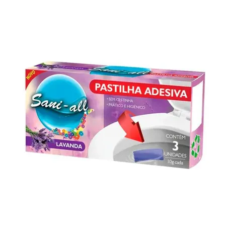 Pastilha adesiva sanitaria sani all fresh 30g