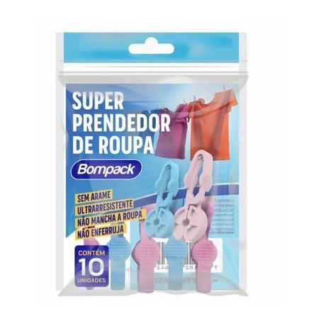 Prendedor roupa bompack super c10