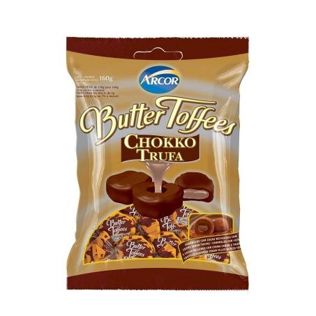Bala butter toffes 160g chokko trufado