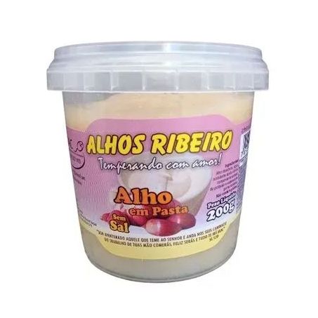 Alho ribeiro s/sal em pasta 200g pt