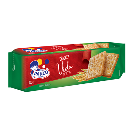 Biscoito Cracker Panco Vida 100% 200g