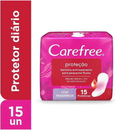 PROTETOR DIÁRIO CAREFREE C/PERFUME 15 UND