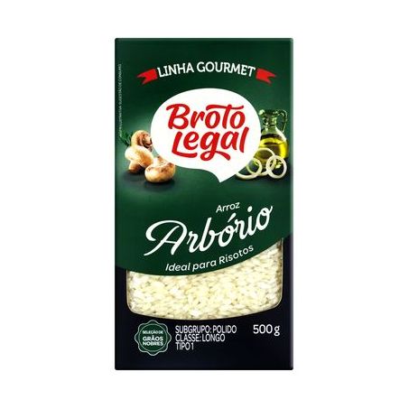 Arroz Arbório Tipo 1 Broto Legal Gourmet Caixa 500G