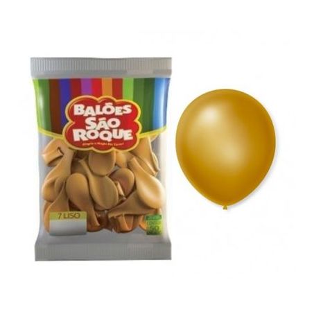 BALAO SAO ROQUE 7 CINT 50UN DOURADO