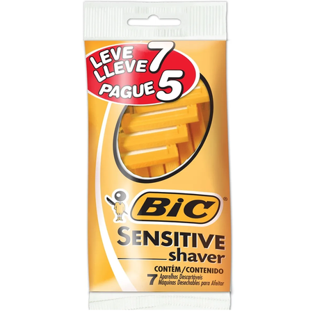 APARELHO DESCARTÁVEL BIC LEVE 7 PAGUE 5UN