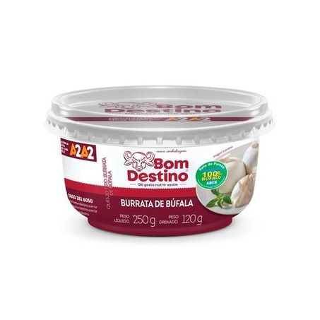 Burrata bufala bom destino pote 120g