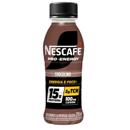Suplemento alimentar chococino nescafe pro-energy 270ml