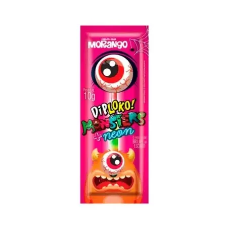 Pirulito monsters neon diploko 10g