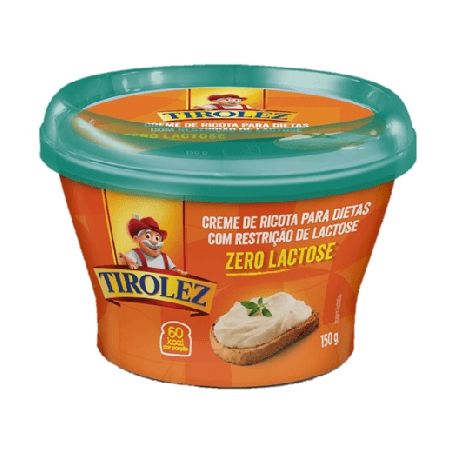 Creme de ricota tirolez sem lactose 150g