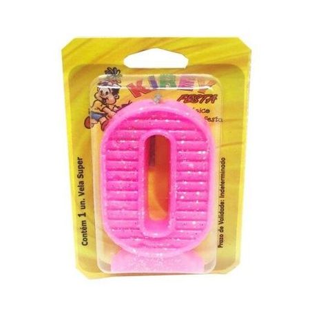 Velas Kirey Numerada Rosa nº0