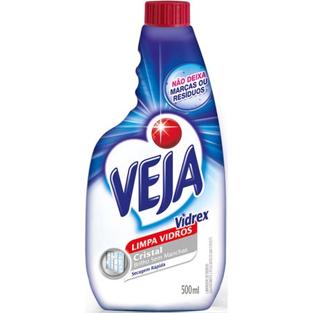 LIMPA VIDRO VEJA VIDREX CRISTAL RF 500ML