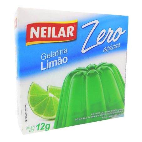 Gelatina Neilar Limão Zero Açúcar Caixa 12g 
 