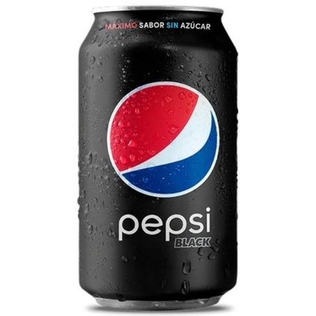 Refrigerante pepsi zero black 350ml lata un