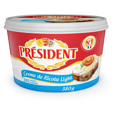 Creme de Ricota Président 380g - Light