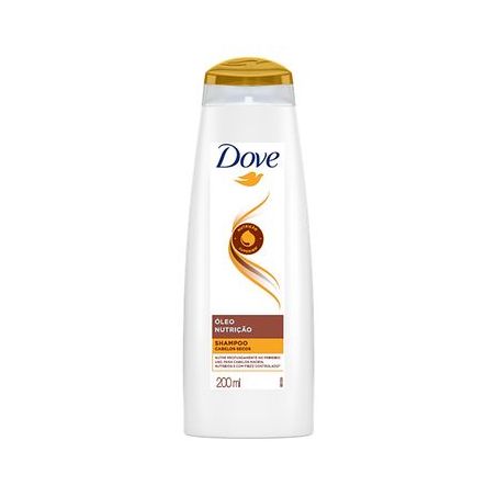 Shampoo Dove Nutrição + Fusão de Óleos Squeeze 200ml