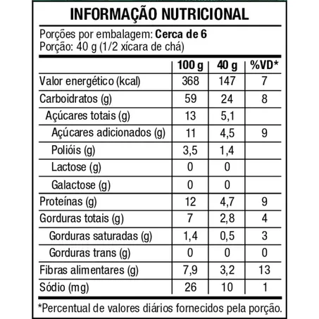 Granola Frutas Vermelhas Integral 250 g - Vitao 360-1