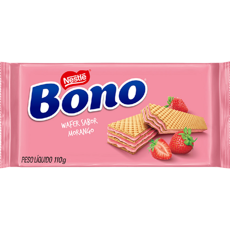 Wafer bono 110g morango