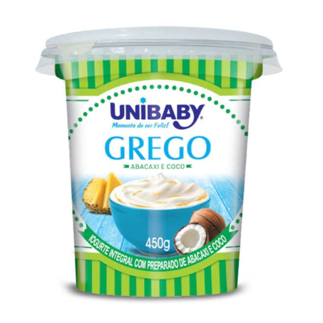 Iogurte Unibaby 450g Grego Abacaxi e Coco