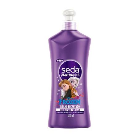 Creme para Pentear Seda Infantil Frozen Juntinhos Brilho Encantado Frasco 300ml