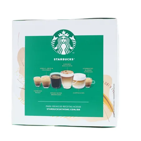 Café com Leite em Cápsula Starbucks Latte Macchiato Nescafé Dolce Gusto Caixa 107,5g 10 Unidades 360-28