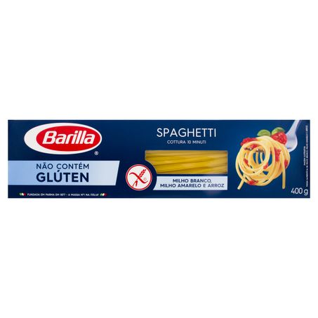 MACARRÃO DE MILHO E ARROZ SPAGHETTI SEM GLÚTEN BARILLA