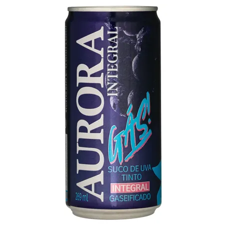 SUCO DE UVA TINTO GASEIFICADO 269ML - AURORA
