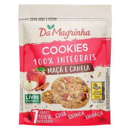 BISCOITO COOKIE INTEGRAL MAÇÃ E CANELA DA MAGRINHA 7 GRÃOS