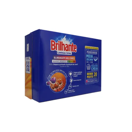 LAVA ROUPA PÓ BRILHANTE LIMPEZA TOTAL LEVE 1,6KG PAGUE 1,450KG 360-14