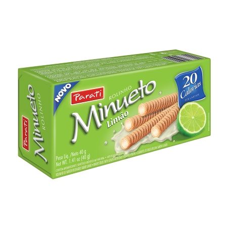 WAFER MINUETO 40G ROLINHO LIMÃO