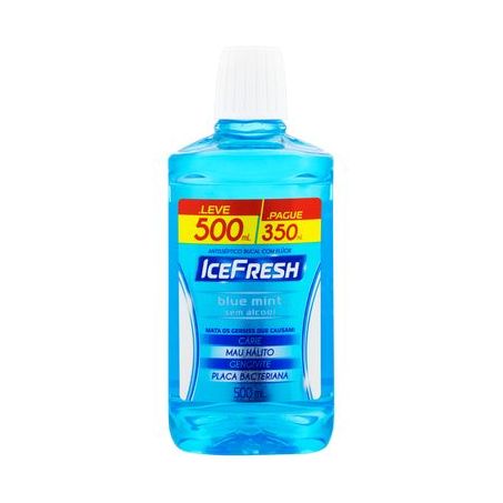 Enxaguante bucal ice fresh blue mint l500ml p350ml*