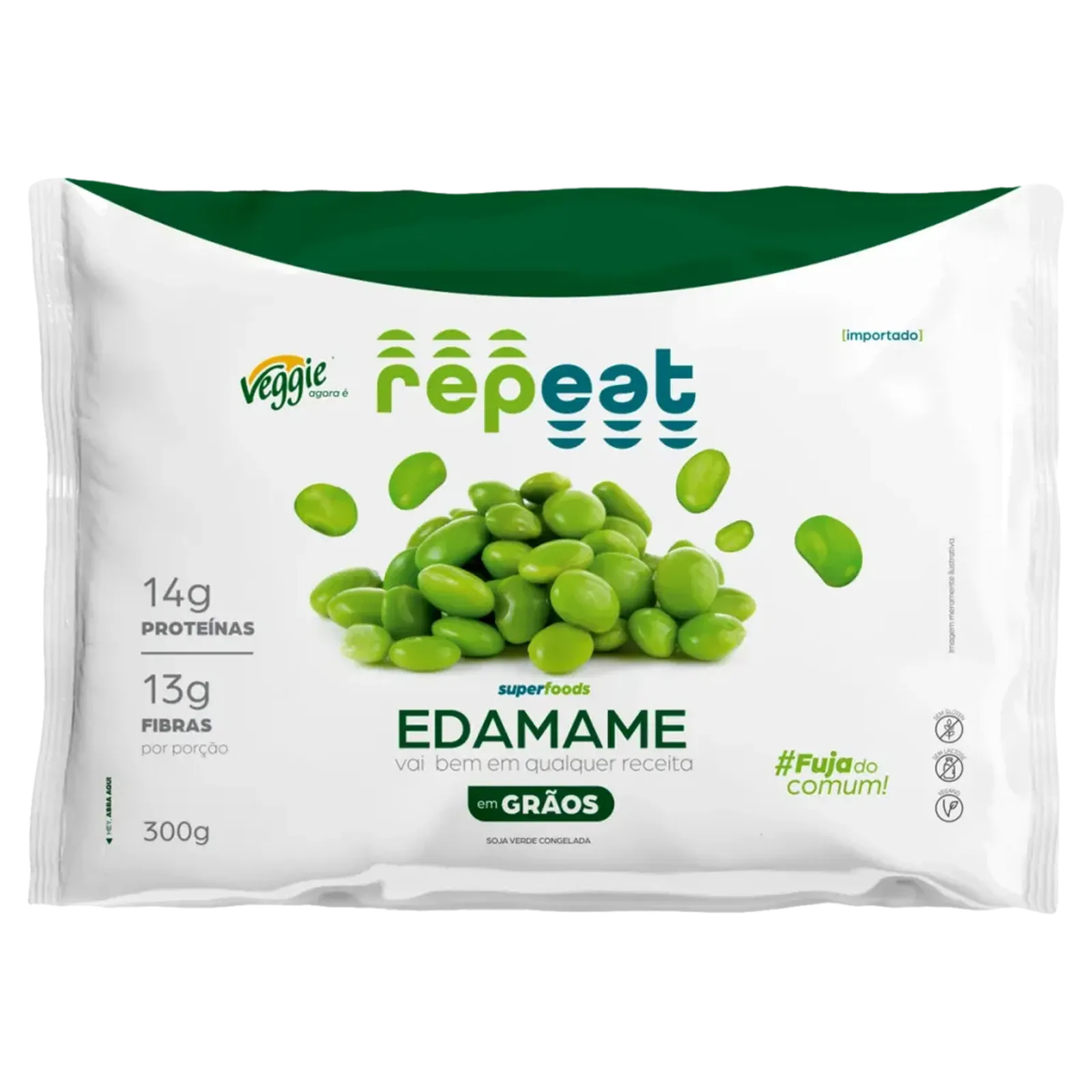 Edamame Congelado Repeat 300g | Naturvida Mercado Saudável