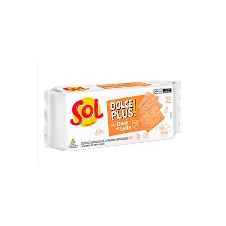 Biscoito doce de leite dolce plus sol 360g