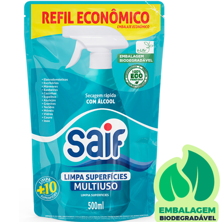 Limpador de superficies saif multiuso refil 500ml