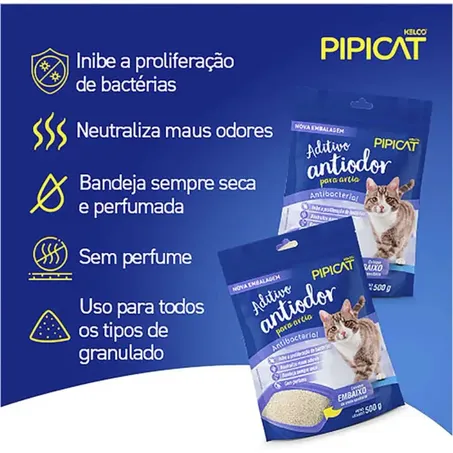 Aditivo Antiodor Kelco Pipicat Antibacterial 500gr 360-1