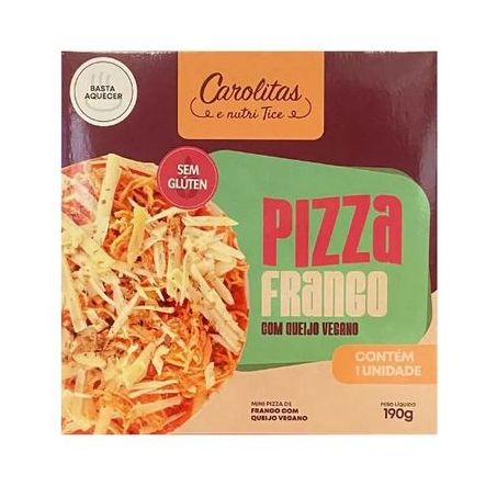 Mini pizza carolitas frango 190g