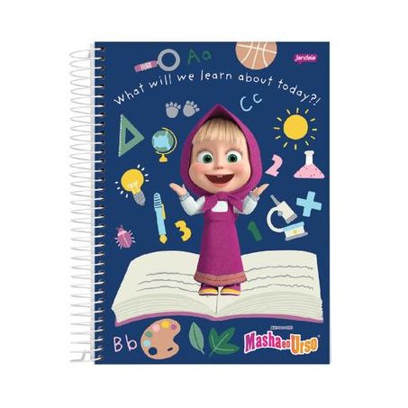 Caderno jandaia masha e urso cd 1m 80f