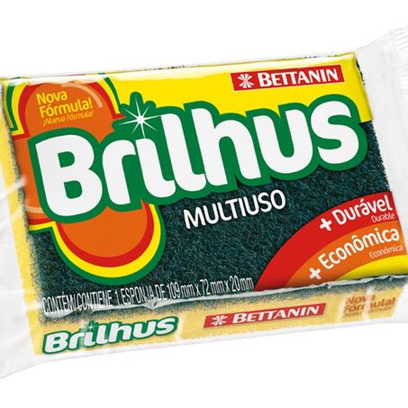 Esponja dupla face brilhus multi uso un