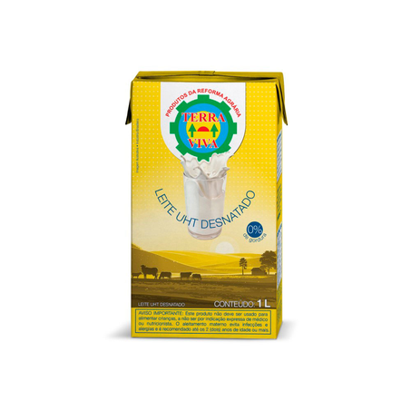 Leite Desnatado Terra Viva 1L