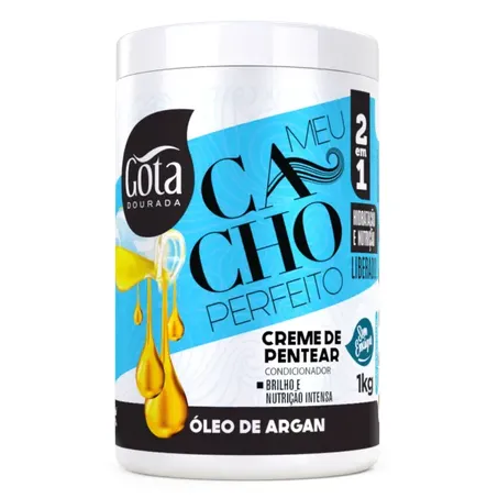 Creme pentear gota dourada oleo de argan 1kg