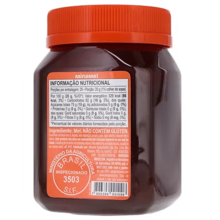 Mel Minamel Multifloral Pote 500gr 360-20
