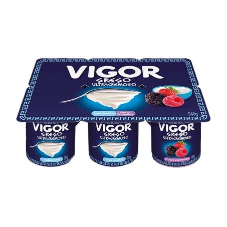 IOGURTE VIGOR GREGO ULTRA CREMOSO FRUTAS VERM. 540GR