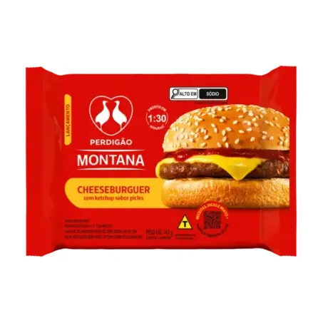 Sanduíche Perdigão Montana Churrasburguer 145g 
 