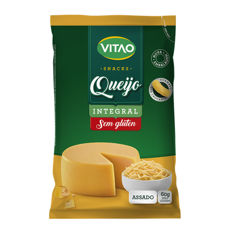 Snacks vitao queijo integral zero glúten 60g