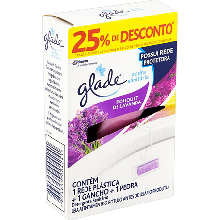 Pedra Sanitária Glade 25g - Lavanda - Com 25% de Desconto
