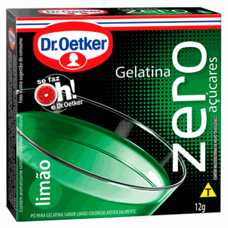 GELATINA ZERO ACUCAR SABOR LIMAO DR. OETKER 12G