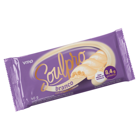 Barra de Proteína Vitao Soulpro Whey Chocolate Branco 40g